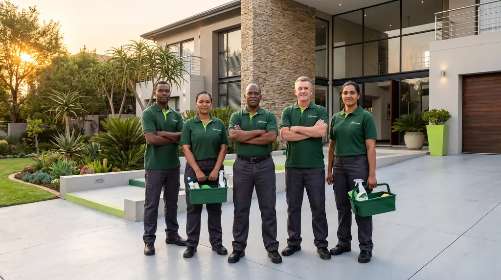 Household Executives team arriving at a home with Molecules caddies