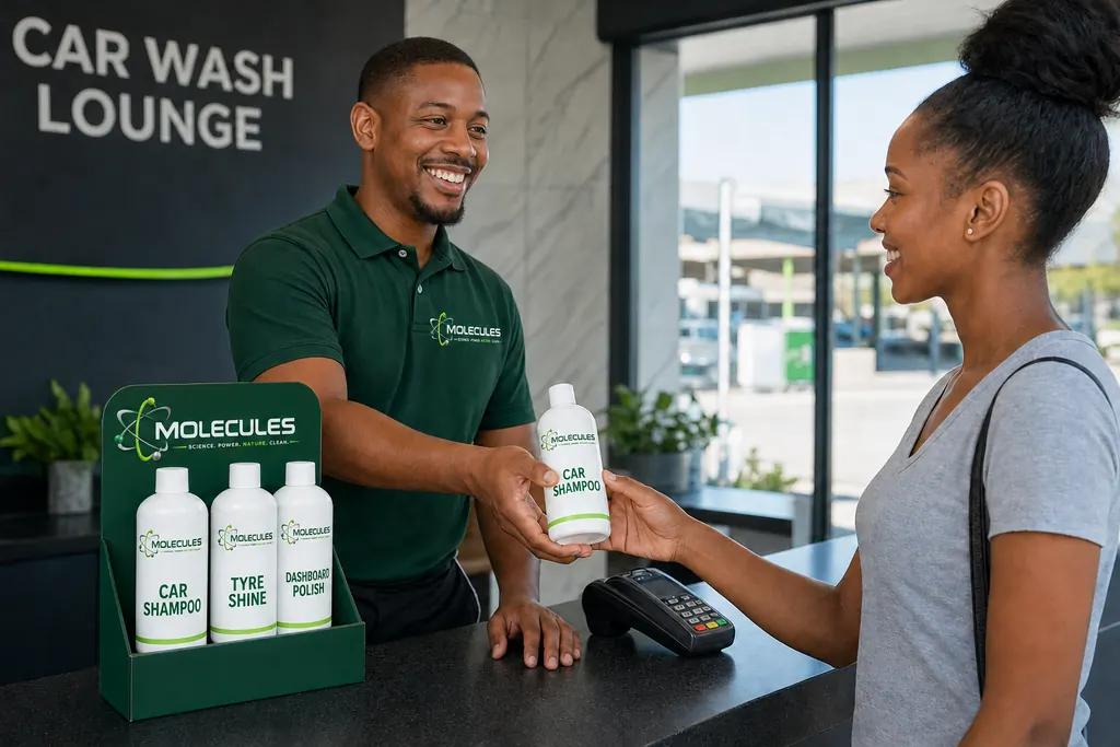 Counter display for retail bottles